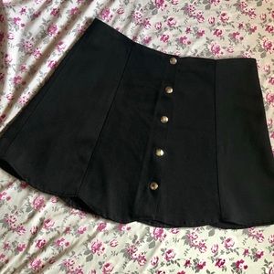 Vintage scalloped button-up skirt